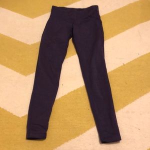 Athleta Purple Fleece-lined Leggings